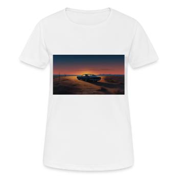 Muscle Car in the Desert - Frauen T-Shirt atmungsaktiv - Weiß - Vorne - AI Model Female 172 dark (172cm)