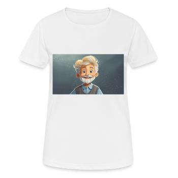 funny hooey kids grow beards - Women's Breathable T-Shirt - white - Front - AI Model Female 172 dark (172cm)