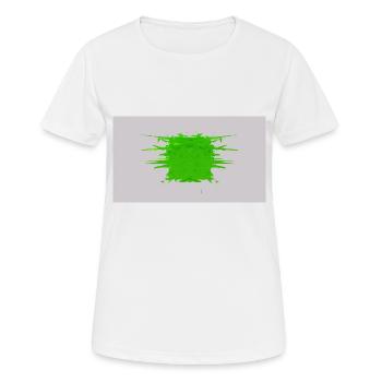 Cube d’éclat - T-shirt respirant Femme - blanc - Devant - AI Model Female 172 dark (172cm)