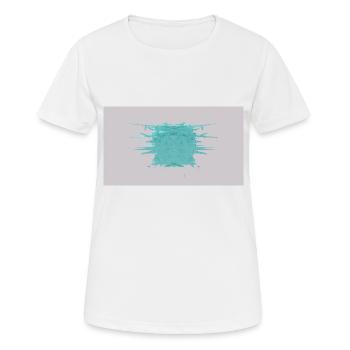 Cube d’éclat - T-shirt respirant Femme - blanc - Devant - AI Model Female 172 dark (172cm)
