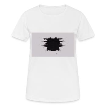 Cube d’éclat - T-shirt respirant Femme - blanc - Devant - AI Model Female 172 dark (172cm)