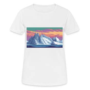 Péninsule Antarctique, Antarctique - T-shirt respirant Femme - blanc - Devant - AI Model Female 172 dark (172cm)