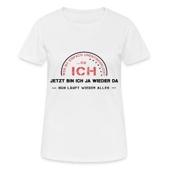 Indispensable ego I - T-shirt respirant Femme - blanc - Devant - AI Model Female 172 dark (172cm)