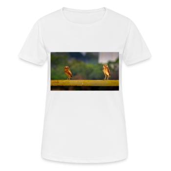 jolies chouettes - T-shirt respirant Femme - blanc - Devant - AI Model Female 172 dark (172cm)