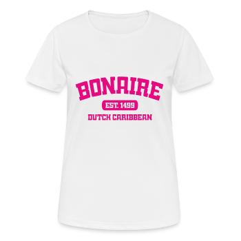 Bonaire - Kralendijk - Karibik - Dutch Caribbean - Women's Breathable T-Shirt - white - Front - AI Model Female 172 dark (172cm)