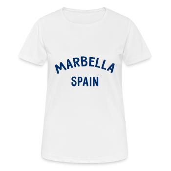 Marbella Espagne Espagne España - T-shirt respirant Femme - blanc - Devant - AI Model Female 172 dark (172cm)