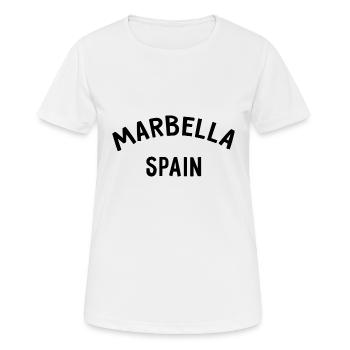 Marbella Spain Spain España - Women's Breathable T-Shirt - white - Front - AI Model Female 172 dark (172cm)