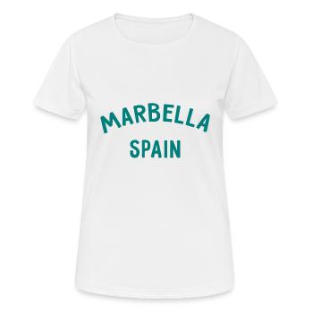 Marbella Spain Spain España - Women's Breathable T-Shirt - white - Front - AI Model Female 172 dark (172cm)