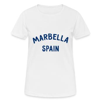Marbella Spain Spain España - Women's Breathable T-Shirt - white - Front - AI Model Female 172 dark (172cm)