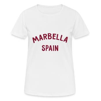 Marbella Espagne Espagne España - T-shirt respirant Femme - blanc - Devant - AI Model Female 172 dark (172cm)