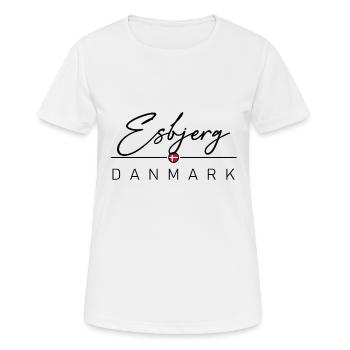 Dänemark - Esbjerg - Danemark - Danemark - T-shirt respirant Femme - blanc - Devant - AI Model Female 172 dark (172cm)