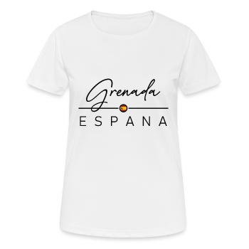 Spain - Grenada - Spanien - Espana - Frauen T-Shirt atmungsaktiv - Weiß - Vorne - AI Model Female 172 dark (172cm)