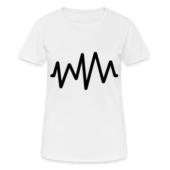 Pouls - T-shirt respirant Femme - blanc - Devant - AI Model Female 172 dark (172cm)