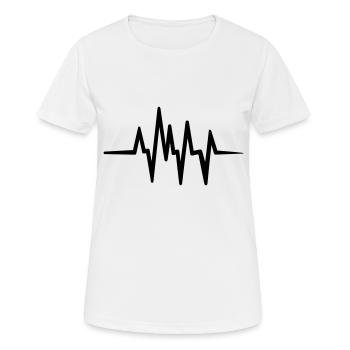 Heartbeat, pulse - Women's Breathable T-Shirt - white - Front - AI Model Female 172 dark (172cm)
