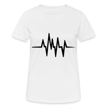 Heartbeat - Women's Breathable T-Shirt - white - Front - AI Model Female 172 dark (172cm)