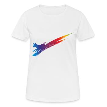 Love over and beyond DOG - Women's Breathable T-Shirt - white - Front - AI Model Female 172 dark (172cm)