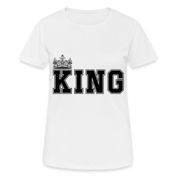 Roi - T-shirt respirant Femme - blanc - Devant - AI Model Female 172 dark (172cm)