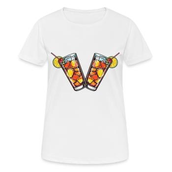 Limonade Getränk - Frauen T-Shirt atmungsaktiv - Weiß - Vorne - AI Model Female 172 dark (172cm)