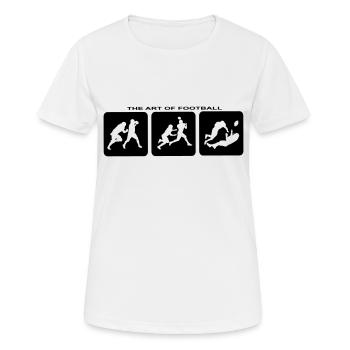 American Football Touchdown Quarterback Fantasy - Frauen T-Shirt atmungsaktiv - Weiß - Vorne - AI Model Female 172 dark (172cm)