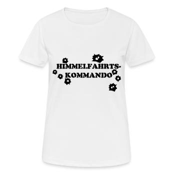 HIMMELFAHRTSKOMMANDO - Frauen T-Shirt atmungsaktiv - Weiß - Vorne - AI Model Female 172 dark (172cm)