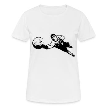 le gardien - T-shirt respirant Femme - blanc - Devant - AI Model Female 172 dark (172cm)