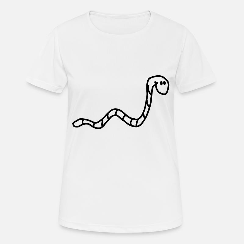 worm - Women's Breathable T-Shirt - white