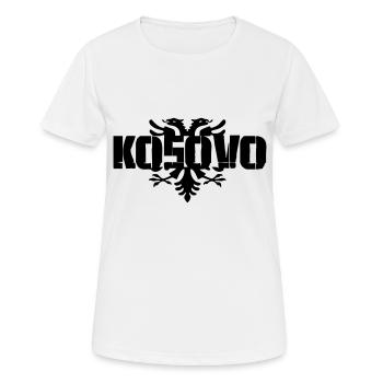 kosovo - Frauen T-Shirt atmungsaktiv - Weiß - Vorne - AI Model Female 172 dark (172cm)