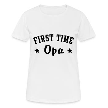 FIRST TIME Opa - Women's Breathable T-Shirt - white - Front - AI Model Female 172 dark (172cm)