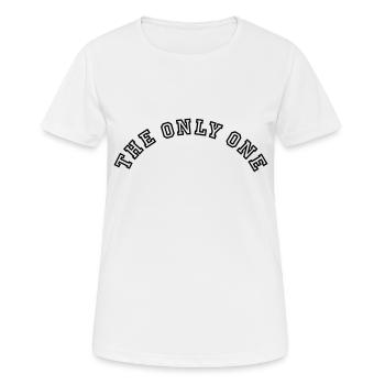 The Only One Collegestyle - Frauen T-Shirt atmungsaktiv - Weiß - Vorne - AI Model Female 172 dark (172cm)