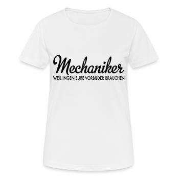Mechaniker - Frauen T-Shirt atmungsaktiv - Weiß - Vorne - AI Model Female 172 dark (172cm)