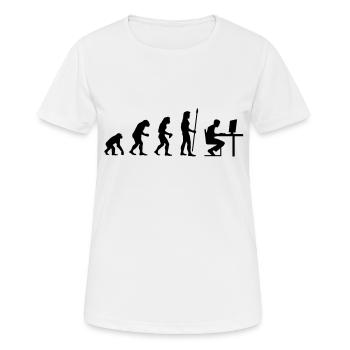 evolution_pc_gamer2 - Women's Breathable T-Shirt - white - Front - AI Model Female 172 dark (172cm)