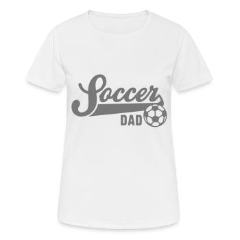 Soccer DAD - Frauen T-Shirt atmungsaktiv - Weiß - Vorne - AI Model Female 172 dark (172cm)