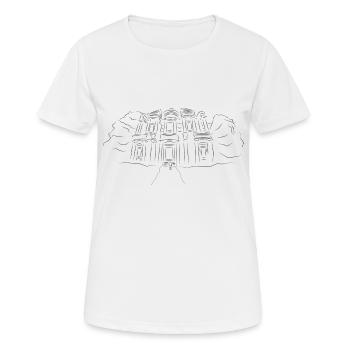 Jordan Petra Wanderlust - T-shirt respirant Femme - blanc - Devant - AI Model Female 172 dark (172cm)