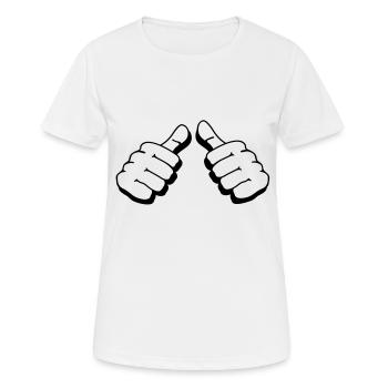 i am - Women's Breathable T-Shirt - white - Front - AI Model Female 172 dark (172cm)