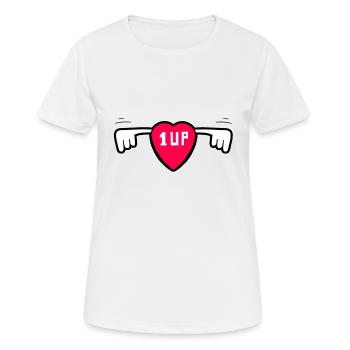 1up - T-shirt respirant Femme - blanc - Devant - AI Model Female 172 dark (172cm)