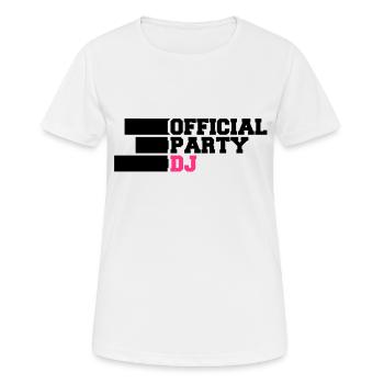Parti officiel DJ - T-shirt respirant Femme - blanc - Devant - AI Model Female 172 dark (172cm)
