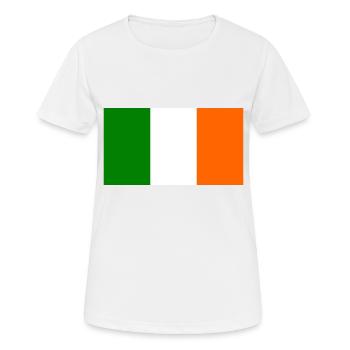 Drapeau irlandais - T-shirt respirant Femme - blanc - Devant - AI Model Female 172 dark (172cm)
