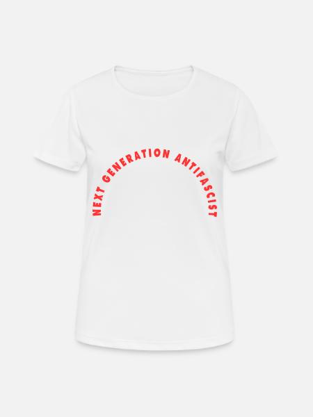 ANTIFASCIST OFFSPRING - Women's Breathable T-Shirt - white