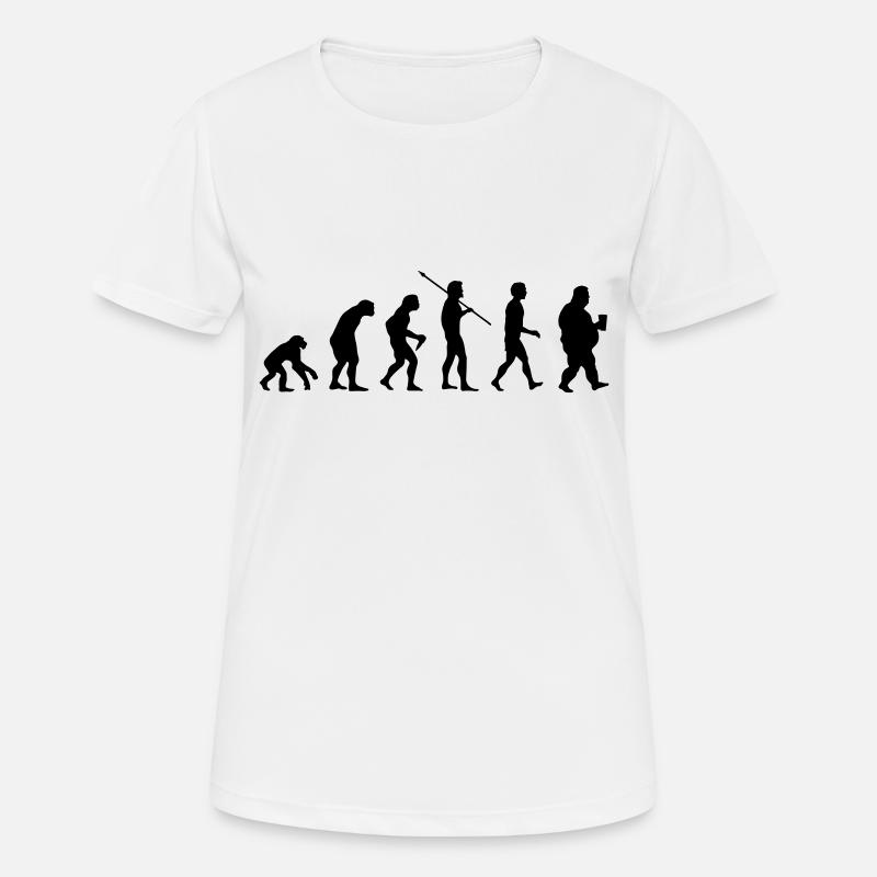 Drôle évolution - T-shirt respirant Femme - blanc