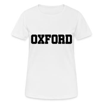 Oxford - University - Großbritannien - GB - Rudern - Frauen T-Shirt atmungsaktiv - Weiß - Vorne - AI Model Female 172 dark (172cm)