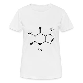 Coffein Kaffee Chemische Formel Kaffee Liebhaber - Frauen T-Shirt atmungsaktiv - Weiß - Vorne - AI Model Female 172 dark (172cm)