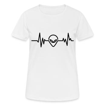 aliens - Frauen T-Shirt atmungsaktiv - Weiß - Vorne - AI Model Female 172 dark (172cm)