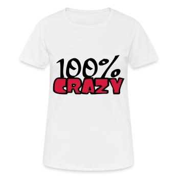 confus 100 cent pour cent texte de bande dessinée - T-shirt respirant Femme - blanc - Devant - AI Model Female 172 dark (172cm)