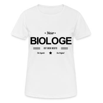 Bester Biologe - Frauen T-Shirt atmungsaktiv - Weiß - Vorne - AI Model Female 172 dark (172cm)