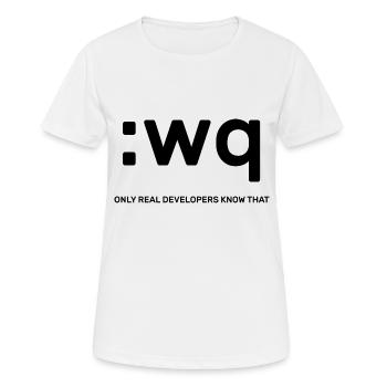 Vim Developers - Women's Breathable T-Shirt - white - Front - AI Model Female 172 dark (172cm)