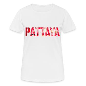 Pattaya Stadt Thailand Asien Reisen Party - Frauen T-Shirt atmungsaktiv - Weiß - Vorne - AI Model Female 172 dark (172cm)