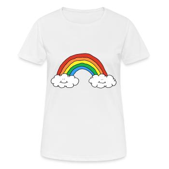 Happy Corona Virus Covid # 1 - T-shirt respirant Femme - blanc - Devant - AI Model Female 172 dark (172cm)