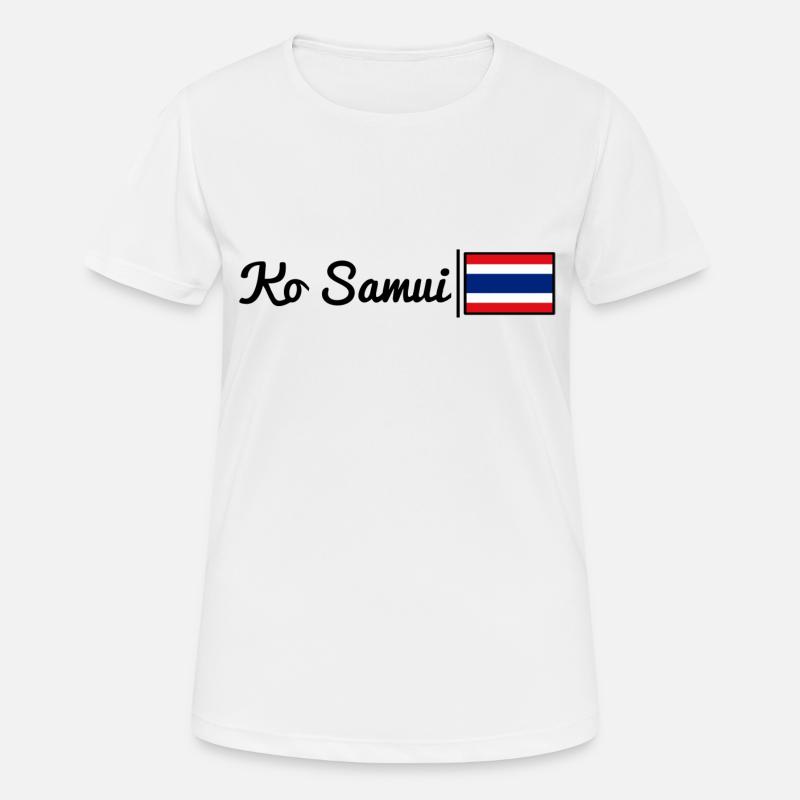 Ko Samui - Thailand - Women's Breathable T-Shirt - white