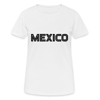 Mexique - Mexique - Amérique - Mexicain - Espagnol - T-shirt respirant Femme - blanc - Devant - AI Model Female 172 dark (172cm)