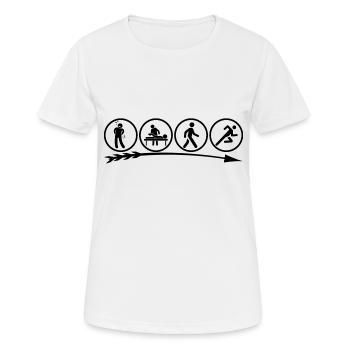 Physiotherapist physiotherapist - Women's Breathable T-Shirt - white - Front - AI Model Female 172 dark (172cm)